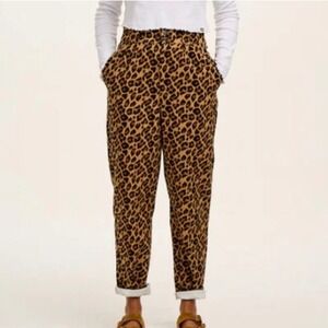 NWT Lucy & Yak Addison tapered jeans leopard 42R organic cotton festival boho